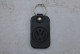 Брелок авто шкіра VW чорний з кільцем (Т) тип 3