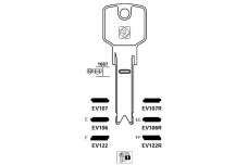 Заготовка ключа JMA EVVA EV106 / EV106  / SILCA