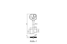 Заготовка ключа СЕЙФ КАВІ 1 (KAVI)