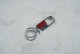 Брелок Карабін-відкривачка з кільцем бордовий