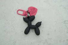 Брелок Balloon Dog чорний з карабіном
