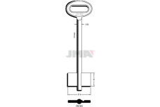 Заготовка ключа JMA РОСТОВ №1 /  DV3G(J) /  5DVN5(S)