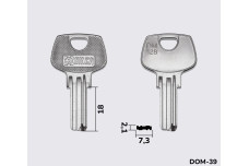 Заготовка ключа Silka DOM 39 (DM 128)