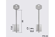 Заготовка ключа Silca PLL / PTN4G (Jma)