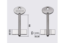 Заготовка ключа ТУЛА 14 /  5TOL3 (S)