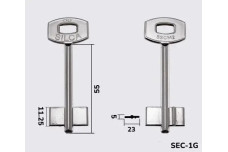 Заготовка ключа SILCA 5SCM2 (S) /  SEC1G (J) SECUREMME