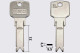 Заготовка ключа SILCA EVVA EV106R 