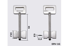 Заготовка ключа ЄРЕВАН П2 / 5ERV1 (S) (з пазом)
