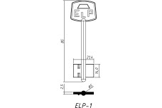 Заготовка ключа Ельп 1 / elp1