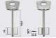 Заготовка ключа 5MT3 (BP)/ MT15G