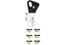 Заготовка ключа SILCA MT 4RP /  MT GGP