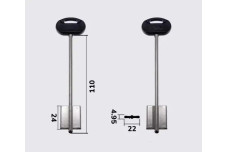 Заготовка ключа SILCA 5MT19BP / MTR2D