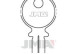 Заготовка ключа JMA KA 6 (КАBA)