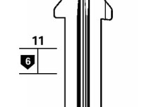 Заготовка ключа SILCA KEY2