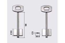 Заготовка ключа SECUREMME 5SCM6 (S)