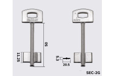 Заготовка ключа JMA 5SCM10 (S) / SEC2G (J) SECUREMME
