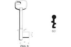 Заготовка ключа ELTO-ZNAL 6 60