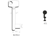 Заготовка ключа ELTO-ZNAL 7 45