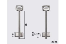 Заготовка ключа Silca 5SAB4 / SIB4G(J)