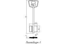 Заготовка ключа ПАЛЛАДИУМ PAL1 /  PLD1G