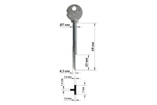Заготовка ключа GRAVER KR42