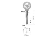 Заготовка ключа GRAVER KR65