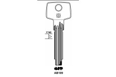 Заготовка ключа SILCA AB109 / ABUS