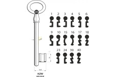Заготовка ключа KZW 7 23