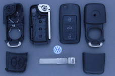 Корпус ключа VW 3 кнопки HU66P 