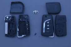 Корпус ключа Toyota TOY48 3 кнопки + паніка