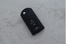Корпус ключа Mazda   3 кнопки (велике кріплення батарейки)