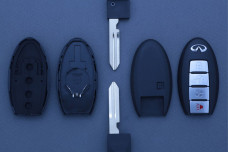 Корпус пульта Infiniti SMART NSN14 3 кнопки + паніка (вентилятор)