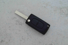 Корпус пульта Peugeot / Citroen HU83 2кнопки CE0536 (батар. на корпусі)