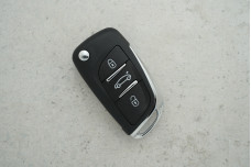 Корпус пульта Peugeot HU83 (3 кнопки, батарея CE0523 на платі)