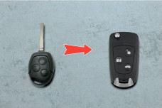 Корпус ключа Ford  HU101 3 кнопки