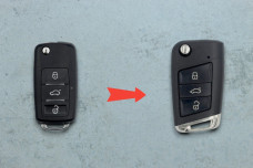 Корпус пульта VW HU66P 3 кнопки (під переробку)