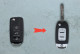 Корпус ключа VW  HU66P 3 кнопки (під переробку)