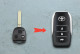 Корпус пульта Toyota TOY43 3 кнопки (під переробку)