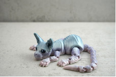 Іграшка Кіт сфінкс голубий 3D 19 см