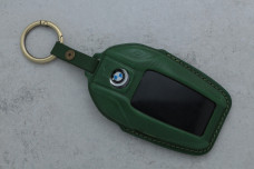 Чохол BMW зелена шкіра