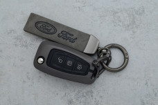 Чохол Ford сірий метал шкіра