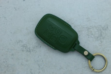 Чохол Land Rover зелений шкіра