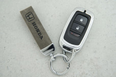 Чохол Honda сірий метал + шкіра