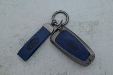 Чохол Ford сірий синій метал шкіра універсальний