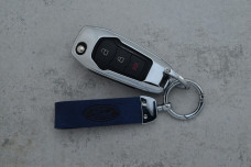 Чохол Ford синій метал шкіра універсальний