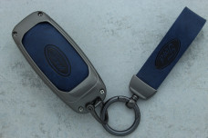 Чохол Ford сірий синій метал шкіра