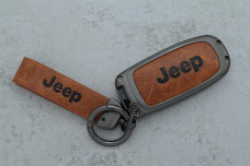 Чохол Jeep сірий метал + шкіра