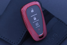 Чохол Chevrolet carbon червоний універсальний
