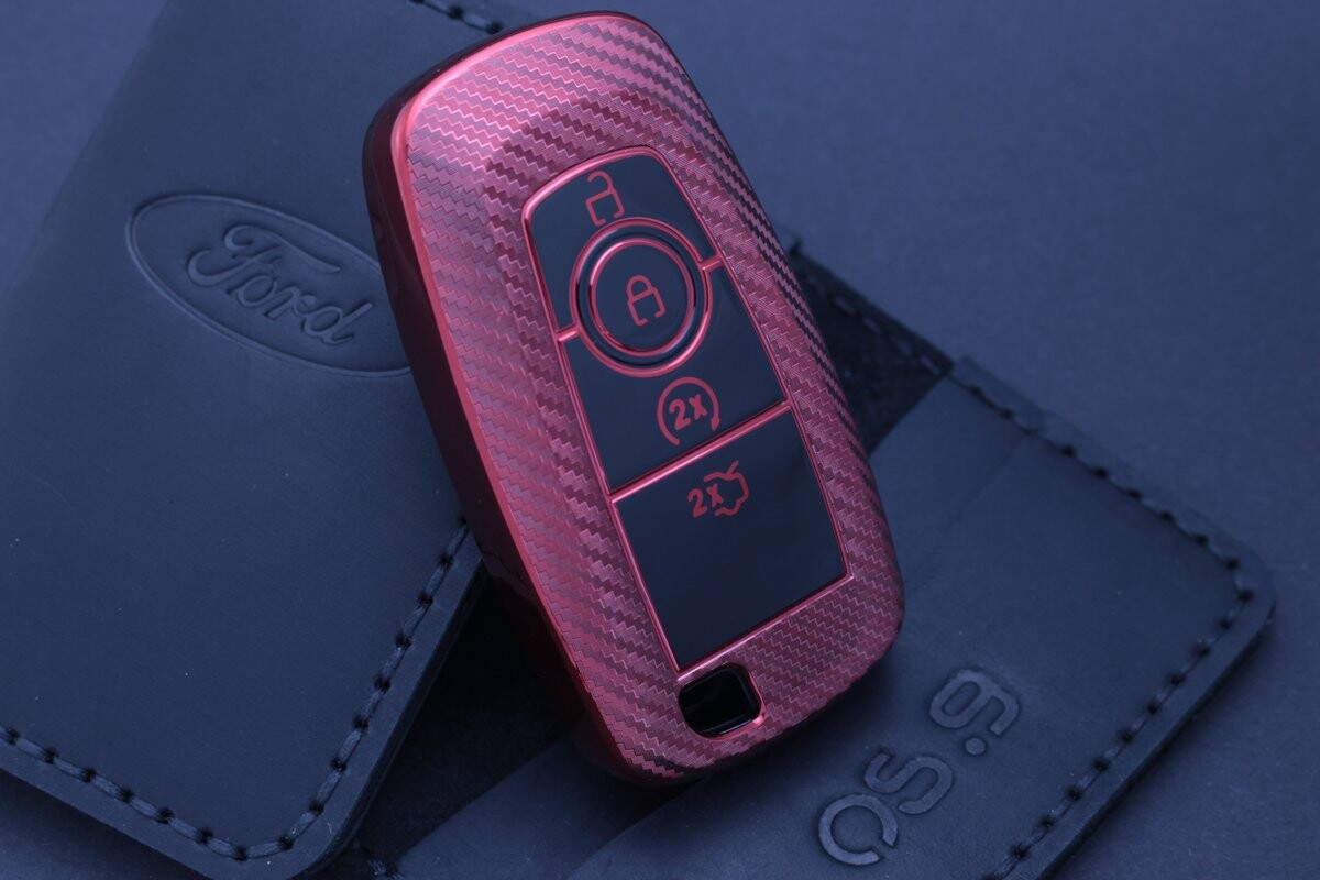 Чохол Ford carbon червоний