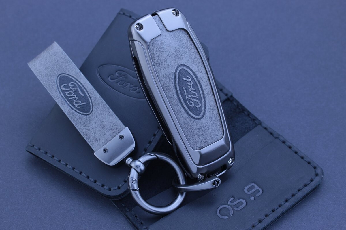 Чохол Ford метал + шкіра